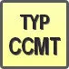 Piktogram - Typ: CCMT